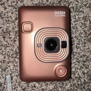 Fujifilm Instax Mini Liplay Hybrid Instant Camera - Blush Gold